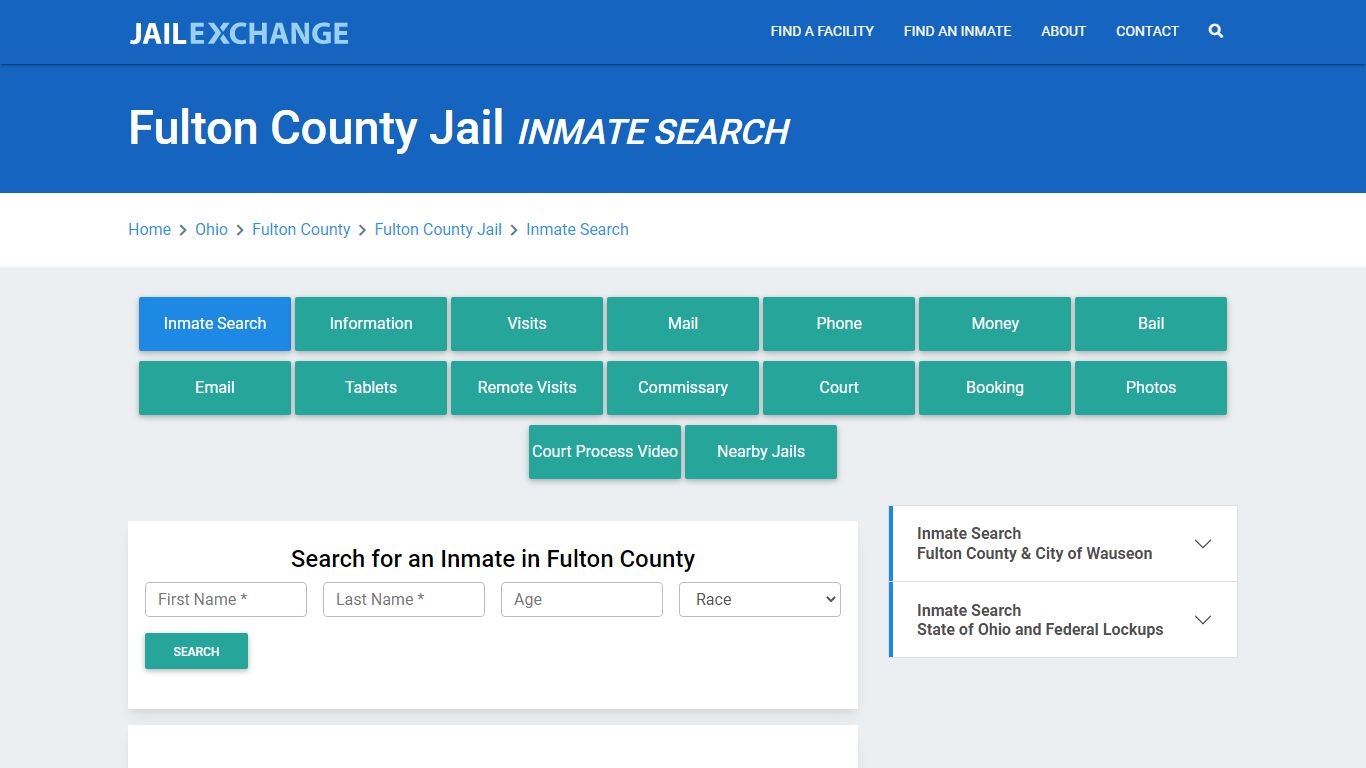 Fulton County Jail, OH Inmate Search: Roster & Mugshots